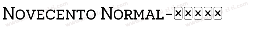 Novecento Normal字体转换